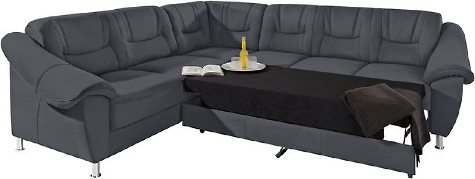 sit&more Ecksofa "Salsa L-Form", mit Federkern, wahlweise mit Bettfunktion günstig online kaufen