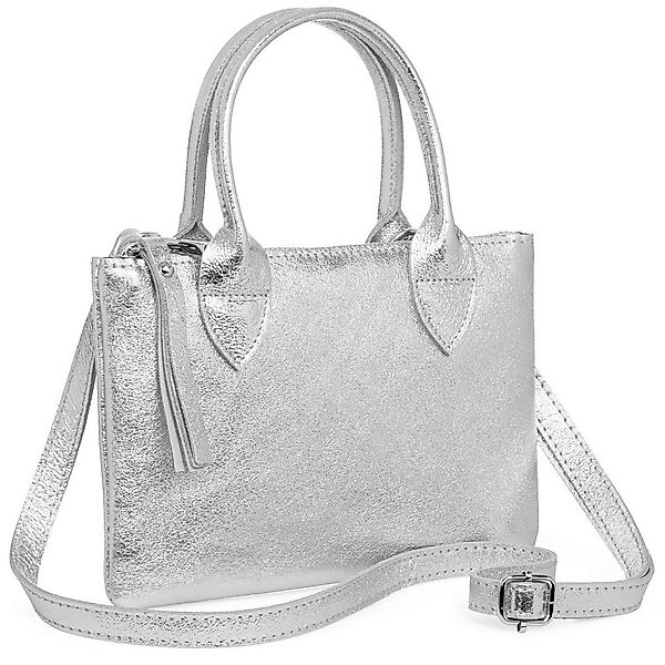 Caspar Henkeltasche Kleine Damen Leder Tasche Umhängetasche - CLASSIC LINE günstig online kaufen