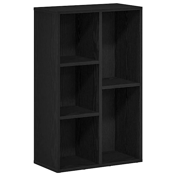 vidaXL Bücherregal Schwarz Eichen-Optik 50x25x80 cm Holzwerkstoff 862398 günstig online kaufen