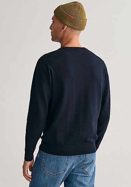 Gant Pullover V-Ausschnitt Jeans Blau - Größe 3XL günstig online kaufen