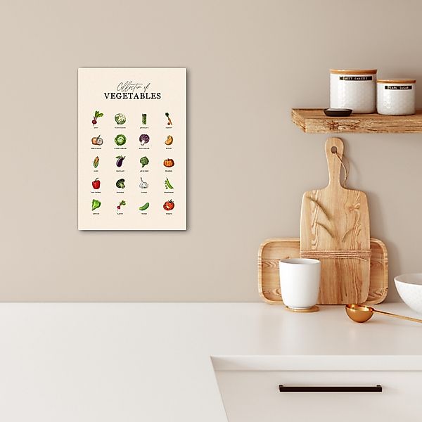 OneMillionCanvasses® Leinwandbild Gemüsesorten - Farbenfroh - günstig online kaufen