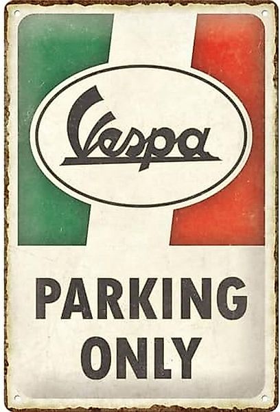 Nostalgic-Art Metallschild Blechschild 20 x 30cm - Vespa - Parking Only Ita günstig online kaufen