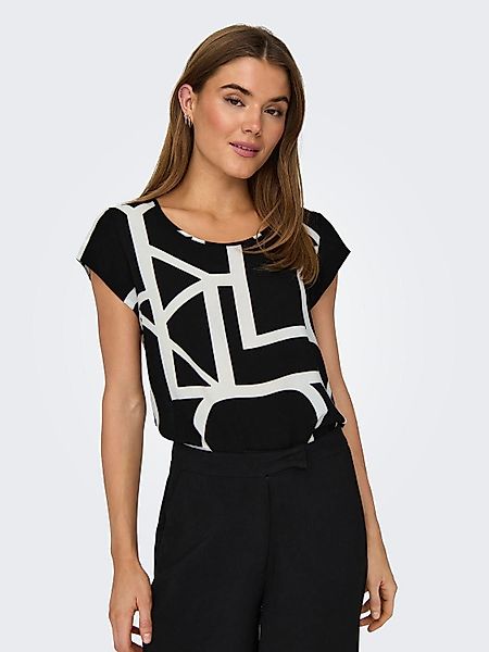 ONLY Shirtbluse "ONLVIC S/S AOP TOP NOOS PTM" mit Allover Druck günstig online kaufen