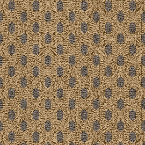 PROFHOME 369736-GU Exklusive Luxus Tapete Design Matt Braun Gold Schwarz 0, günstig online kaufen