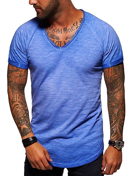 Style-Division T-Shirt mit V-Ausschnitt für Herren günstig online kaufen