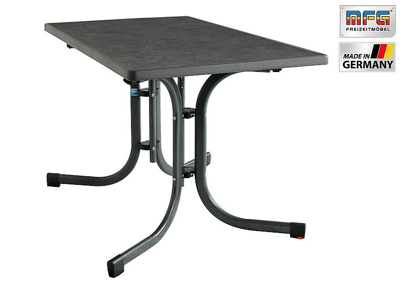 MFG Freizeitmöbel Gartentisch MFG Boulevardklapptisch 110x70 cm, anthrazit/ günstig online kaufen