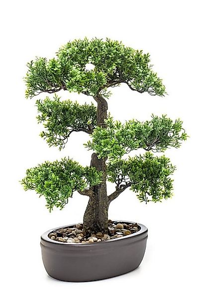 Kunstbonsai Kunst Bonsai Ficus ROMILDA in Schale, 45cm Ficus (Ficus benjami günstig online kaufen