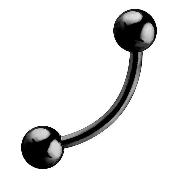 Taffstyle Augenbrauenpiercing Augenbrauenpiercing Piercing Banane Schwarz günstig online kaufen