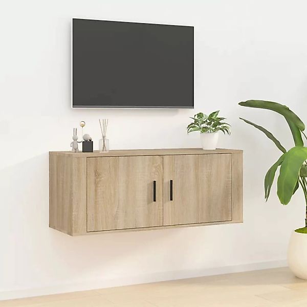 Vidaxl Tv-wandschrank Sonoma-eiche 100x34,5x40 Cm günstig online kaufen