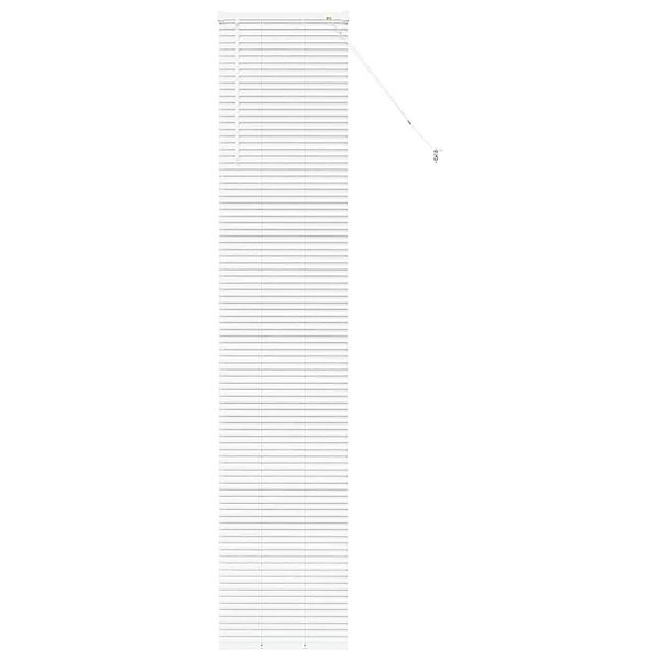 Rollo Fensterjalousie mit Vorhängen Weiß Aluminium, günstig online kaufen