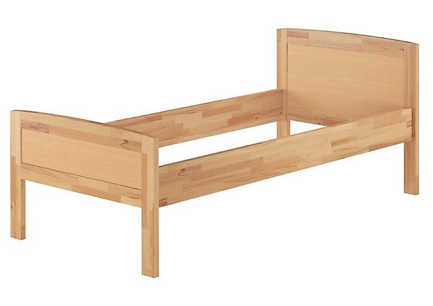 ERST-HOLZ Bett Bettgestell Buchenholz Stabil 100 x 200, Buchefarblos lackie günstig online kaufen