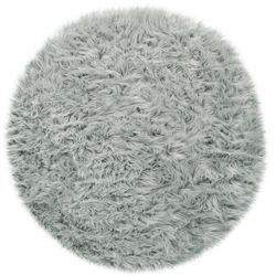 Paco Home Fellteppich "Playa 960" rund 64 mm Höhe Kunstfell, Flokati-Optik, günstig online kaufen
