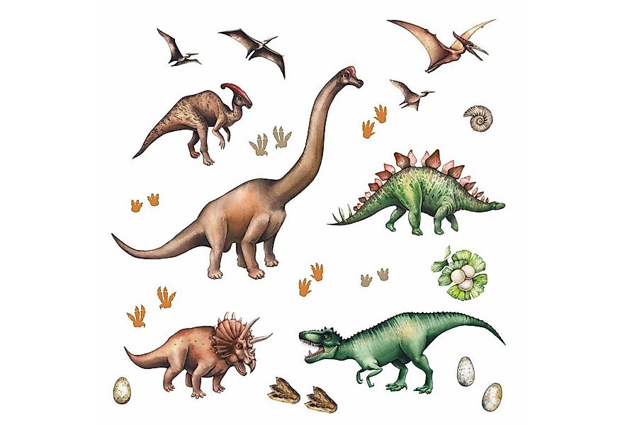 nikima Wandtattoo 167 Wandtattoo Dinosaurier - 750 x 420 mm (PVC-Folie), in günstig online kaufen