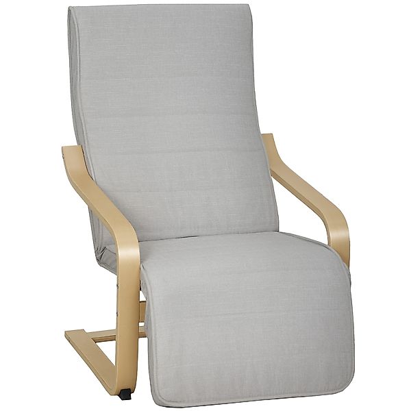 HOMCOM Wohnzimmersessel mit verstellbarer Fußstütze, gepolsterter Polsterse günstig online kaufen