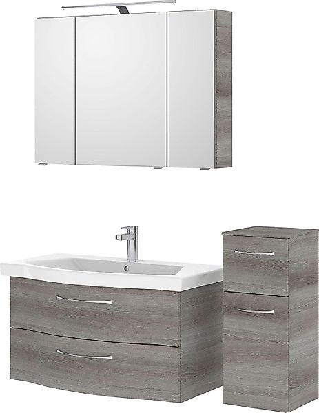 Saphir Badmöbel-Set »6005 Sprint 3-teilig, Keramik-Waschtisch mit LED-Spieg günstig online kaufen