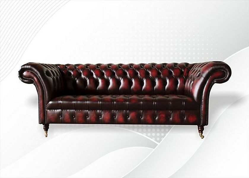 JVmoebel 3-Sitzer Chesterfield 3-Sitzer Sofa hochwertig Handarbeit massiv H günstig online kaufen