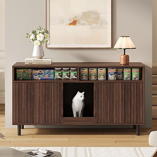 OKWISH Sideboard mit Sandauffangmatte, Ablage (Haustier-Schrank/TV-Schrank, günstig online kaufen