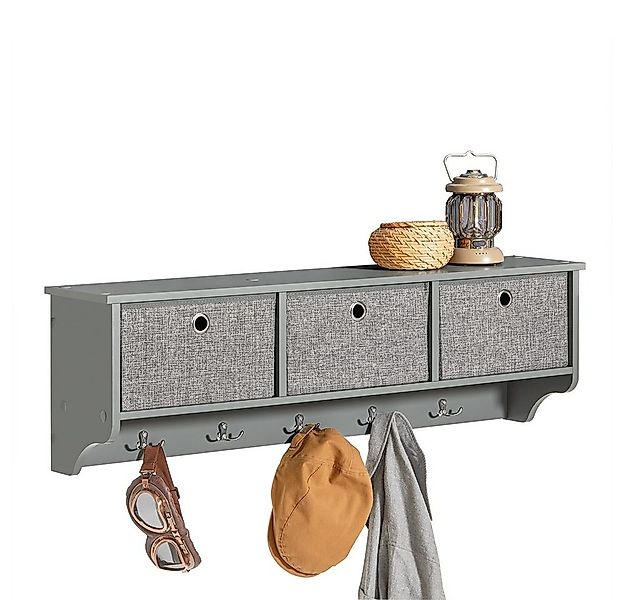 SoBuy Wandgarderobe FRG282, Wandregal, Schweberegal, Garderobenleiste, Flur günstig online kaufen