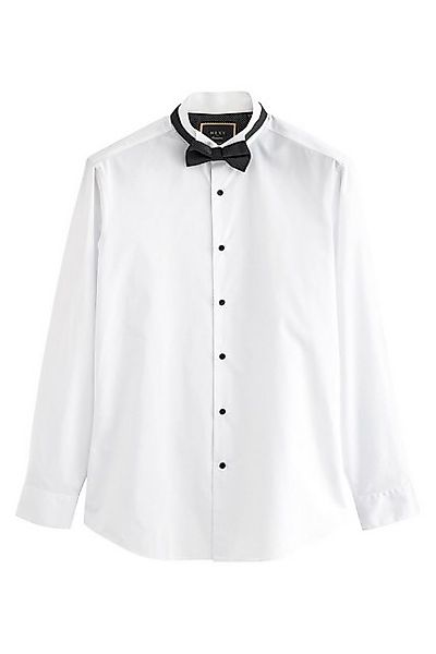 Next Langarmhemd Slim Fit Hemd mit Sportmanschetten und Fliege (2-tlg) günstig online kaufen