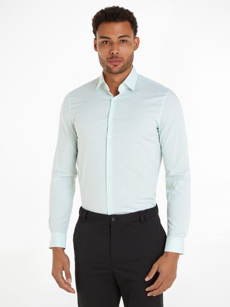 Calvin Klein Langarmhemd POPLIN STRIPE SLIM günstig online kaufen