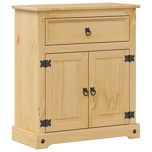 vidaXL Badezimmer-Set Badschrank Corona 70x33x80 cm Massivholz Kiefer günstig online kaufen