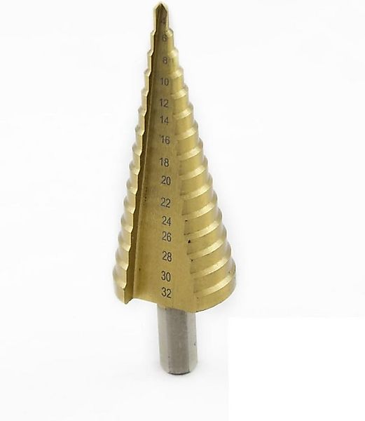 Falon-Tech Stufenbohrer HSS TIN Stufenbohrer Titan Schälbohrer Konusbohrer günstig online kaufen