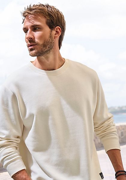 John Devin Sweatshirt, Langarm, Pullover mit Rundhals, Baumwollmischung günstig online kaufen