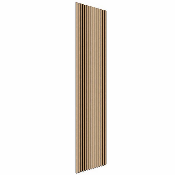 Akustikpaneel Wandverkleidung Eiche Natur MDF Akustikfilz Schwarz 240 cm FS günstig online kaufen