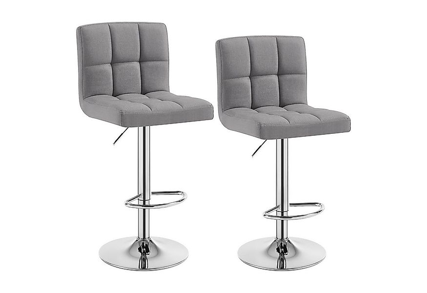 Woltu Barhocker (2 St), Barstühle verstellbar drehbar, gemütliche feines Le günstig online kaufen