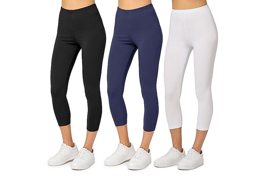 Merry Style Leggings Caprihose Damen 3/4 Hose MS10-199 (1-tlg) aus Baumwoll günstig online kaufen