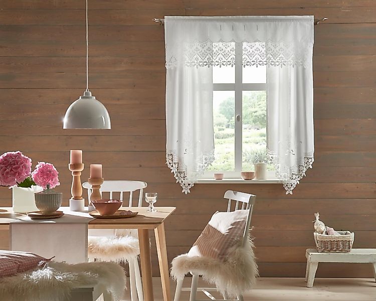 HOSSNER - ART OF HOME DECO Querbehang "Staffelsee" Stangendurchzug 1 Stk. t günstig online kaufen