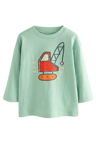 Next Langarmshirt Langarmshirt mit Grafikprint (1-tlg) günstig online kaufen