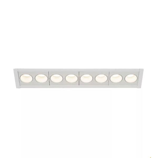 LED Deckeneinbauleuchte Milandos in Weiß 16W 10400lm 8-flammig 3000K 700mA günstig online kaufen