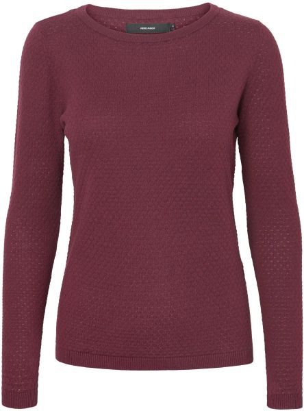 Vero Moda Rundhalspullover VMCARE STRUCTURE LS günstig online kaufen