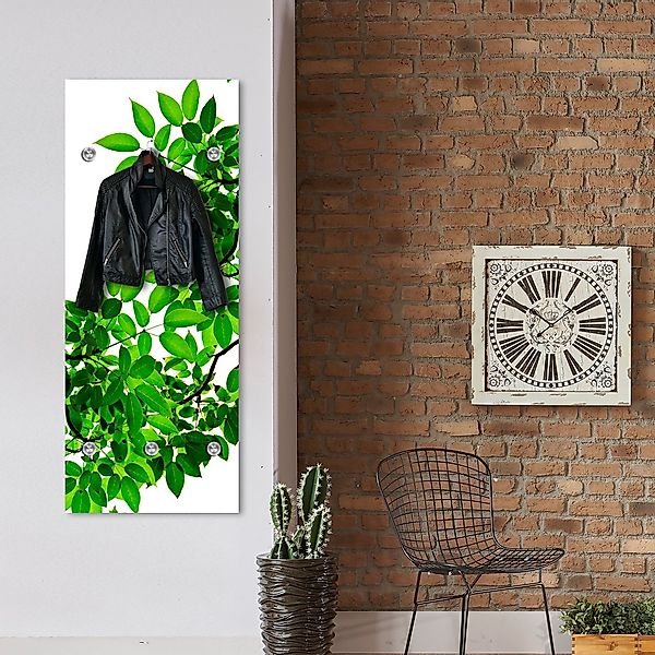 queence Garderobenleiste "Muster", mit 6 Haken, 80 x 120 cm günstig online kaufen