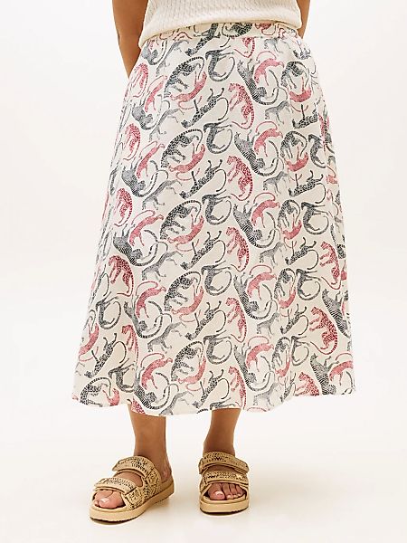 Tommy Hilfiger Curve A-Linien-Rock "CRV ESS LINEN FLARE SKIRT" in großen Gr günstig online kaufen