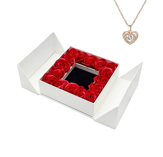 Tidy Schmuckkasten Rosen-Geschenkbox mit roséfarbenem Herzanhänger– Zeichen günstig online kaufen