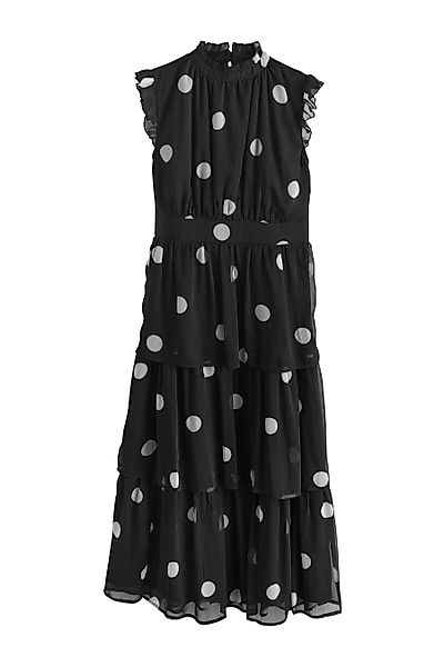 Next Maxikleid Hochgeschlossenes, gestufes Maxikleid mit günstig online kaufen