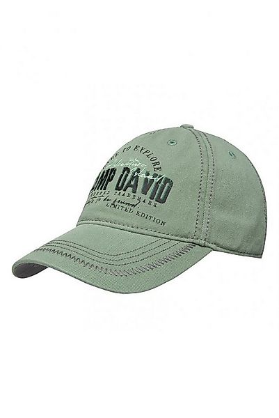 CAMP DAVID Baseball Cap mit Artwork und Zickzacknaht deep green günstig online kaufen