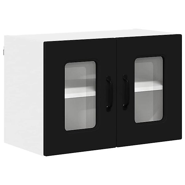 vidaXL Küchenwandschrank mit Tür Schwarz 60 x 31 x 40 cm Holzwerkstoff 8846 günstig online kaufen
