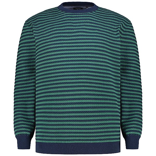Hajo Strickpullover aus Baumwolle Farbe dunkelgrün Größe: 4XL günstig online kaufen