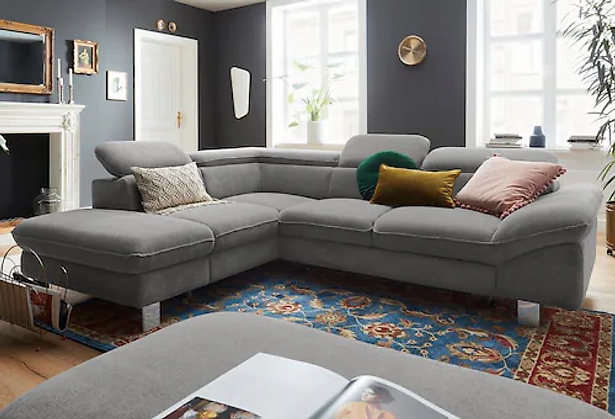 COTTA Ecksofa »Driver L-Form« mit Kopfteilverstellung, wahlweise mit Bettfu günstig online kaufen