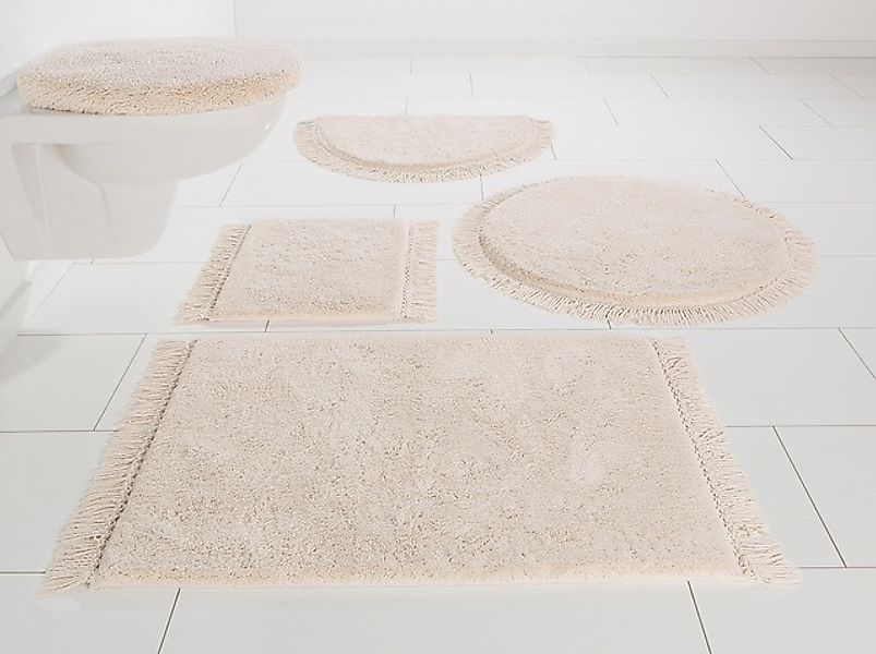 my home Badematte »Finca, Badvorleger, Badezimmer Teppich« Höhe 16 mm rutsc günstig online kaufen