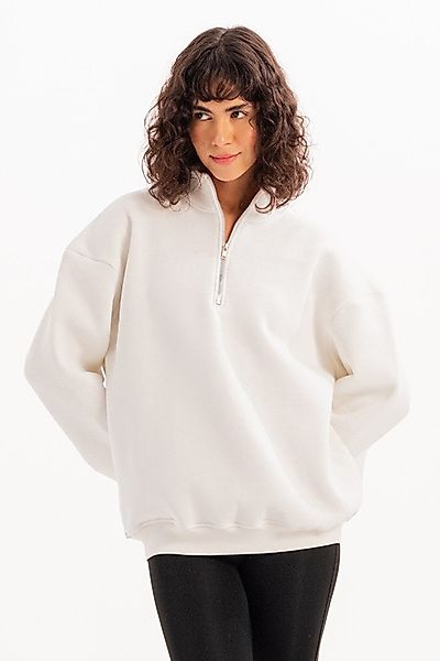 JUSTEVER Sweatshirt Oversize-Fit-Damen-Sweatshirt mit Stehkragen und günstig online kaufen