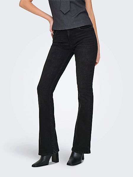 ONLY Bootcut-Jeans "ONLBLUSH RHINESTONE MID FLARE DNM TAI" günstig online kaufen