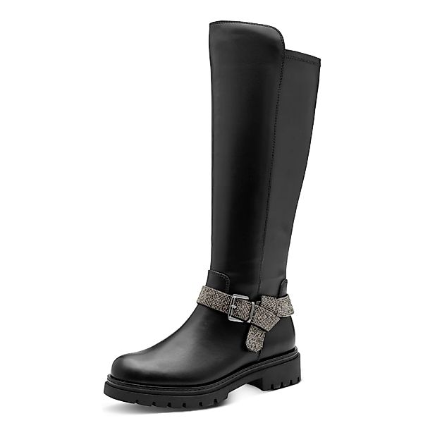 MARCO TOZZI by GMK Stiefel, Blockabsatz, Langschaftstiefel mit schmuckbeset günstig online kaufen