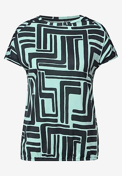 CECIL T-Shirt Print-Shirt mit Knopfdetail (1-tlg) günstig online kaufen