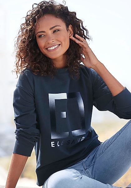 Elbsand Sweatshirt Fionni mit großem Logoprint, günstig online kaufen