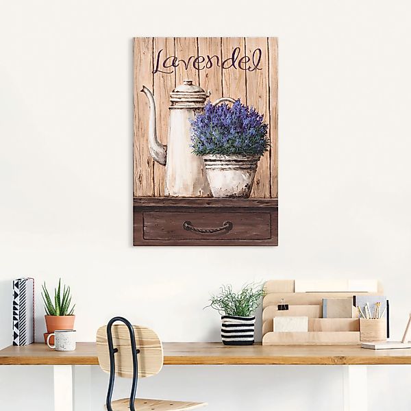 Artland Wandbild »Lavendel«, Vasen & Töpfe, (1 St.), als Leinwandbild, Wand günstig online kaufen