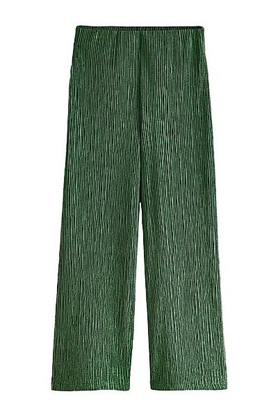 Next Samthose Plissierte Samthose mit weitem Bein (1-tlg) günstig online kaufen